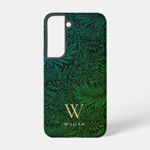 Elegant Groen Boho Botanisch Patroon Monogram Samsung Galaxy Hoesje