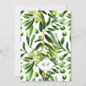 Elegant groen Boho land bruiloft Kaart (Achterkant)