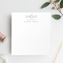 Elegant groen botanisch monogram