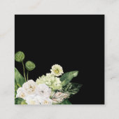 Elegant groen Botanische Vierkante Behuizing Kaart (Achterkant)