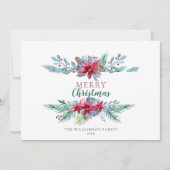 Elegant groen Bourgogne  vakantie Kaart (Voorkant)