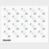 Elegant groen bruiloft dank u Sticker (Vel)