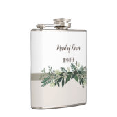 Elegant groen bruiloft feest viering heupfles (Rechts)