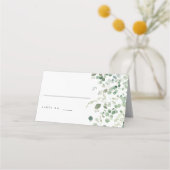 Elegant groen bruiloft plaats kaarten plaatskaartje (Voorkant)