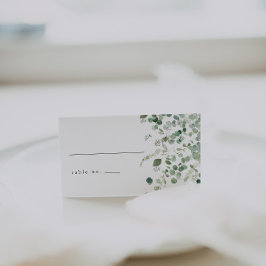 Elegant groen bruiloft plaats kaarten plaatskaartje