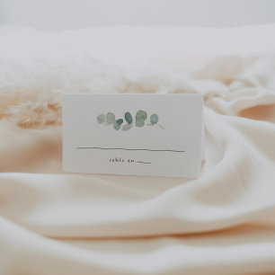Elegant groen bruiloft plaats kaarten plaatskaartje