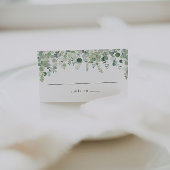 Elegant groen bruiloft plaats kaarten plaatskaartje