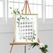 Elegant groen bruiloft zitgrafiek poster