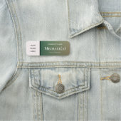 Elegant Groen Bruin Gradient & Wit Bedrijf LOGO Naamplaatje (In situ)