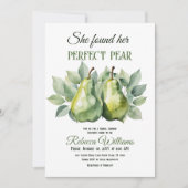 Elegant groen Brunch Perfect Pear Vrijgezellenfees Kaart (Voorkant)