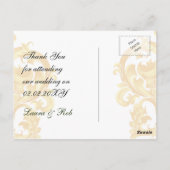 Elegant groen dank je kaarten (Achterkant)