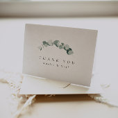 Elegant groen dank u bedankkaart