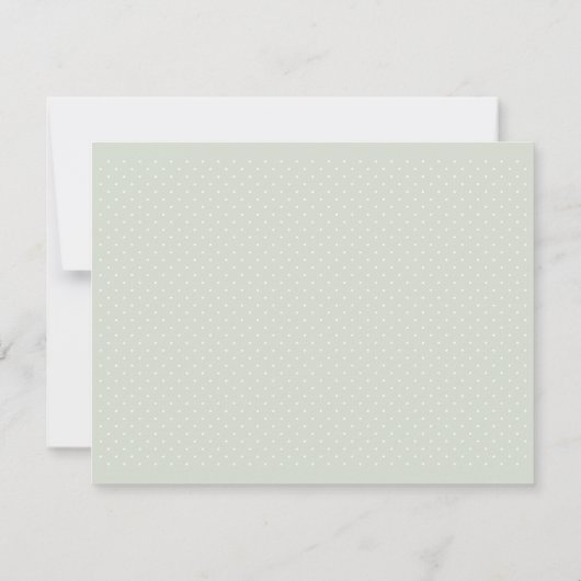 Elegant Groen en Goud Baby Meisje Dopen Foto Bedankkaart (Achterkant)