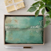 Elegant groen en goud decoupage tissuepapier (Geschenk)