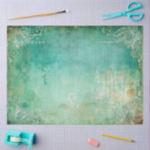 Elegant groen en goud decoupage tissuepapier (Craft)