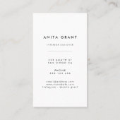 Elegant groen en goud marmer verticaal visitekaartje (Achterkant)