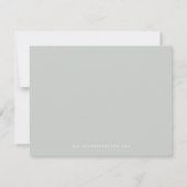 Elegant groen en gouden bruiloft Save the Date Kaart (Achterkant)