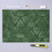 Elegant groen en gouden Keltisch patroon Tissuepapier (Craft)