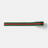 Elegant groen en rood kerstfeest grosgrain lint (Voorkant)