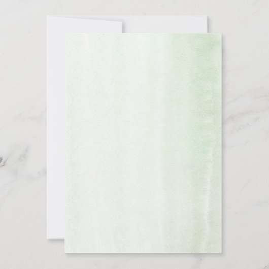 Elegant groen en trouwjurk Vrijgezellenfeest I Kaart (Achterkant)