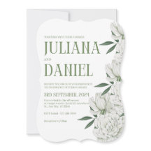 Elegant groen en wit botanisch