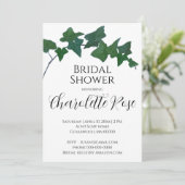 Elegant groen Engels Ivy Vrijgezellenfeest Kaart (Staand voorkant)