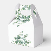 Elegant groen Eucalyptus bruiloft Bedankdoosjes (Achterkant)