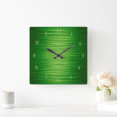 Elegant groen gearceerde wandklok (Huis)