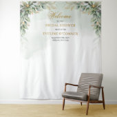 Elegant groen gebladerte Vrijgezellenfeest achterg Wandkleed (In situ)