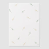 Elegant Groen & Geel Bloempatroon Classic Vellum Uitnodigingen (Voorkant)