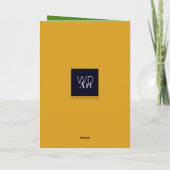 Elegant groen geel krijgen goed wensen chirurgie kaart (Achterkant)