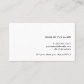 Elegant Groen Geel Pastel Hair Salon Visitekaartje (Achterkant)