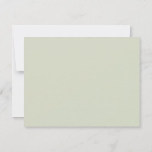 Elegant groen geometrische bruiloft accommodaties RSVP kaartje (Achterkant)