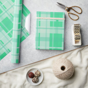 Elegant groen geplakt inpakpapier