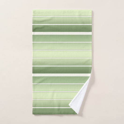 Elegant groen gestreept bad handdoek (Handdoek)