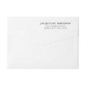 Elegant Groen Goud Afstuderen Retouradres (Achterkant)