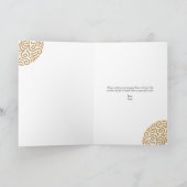 Elegant Groen Goud Boho Mandala Jubileum Kaart (Binnen)