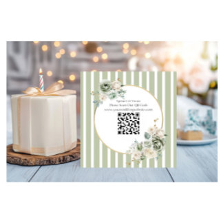  & Elegant Groen & Goud Micro bruiloft Informatiekaartje