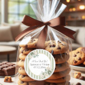  & Elegant Groen Goud Micro Wedding Sticker