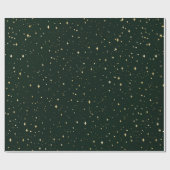 Elegant Groen Goud Vakantie Kerstmis Cadeaupapier (Vlak)