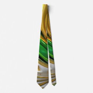 Elegant groen / gouden Folie marmer Stropdas