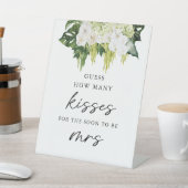Elegant groen hoeveel kussen bruids spel reclamebord met voetstuk (Insitu)