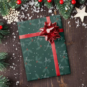 Elegant Groen Kerst vakantie inpakpapier