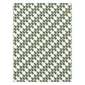 Elegant Groen Kerstboom Patroon Feestelijk Wit Tafelkleed (Voorkant)