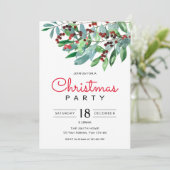 Elegant groen kerstfeest feestdagenkaart (Staand voorkant)