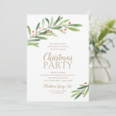 Elegant groen kerstfeest kaart (Staand voorkant)