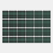 Elegant groen kerstschildpad inpakpapier vel (Voorkant 2)