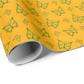 Elegant groen klimop patroon cadeaupapier (Rol Hoek)