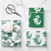 Elegant Groen Land Toile Deer Bossen