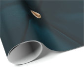 Elegant groen leder, diamanten, monogram cadeaupapier (Rol Hoek)